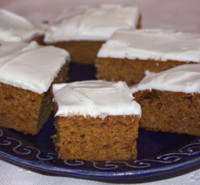 Pumpkin Bars with Cream Cheese Frosting