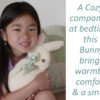 Girl with Bunny, words say, 