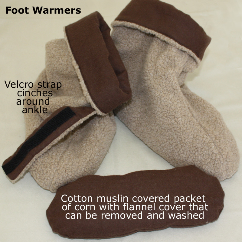 Foot Warmers showing one of the inserts