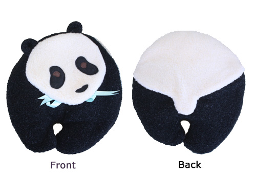 Panda Bear heating pad front and back views