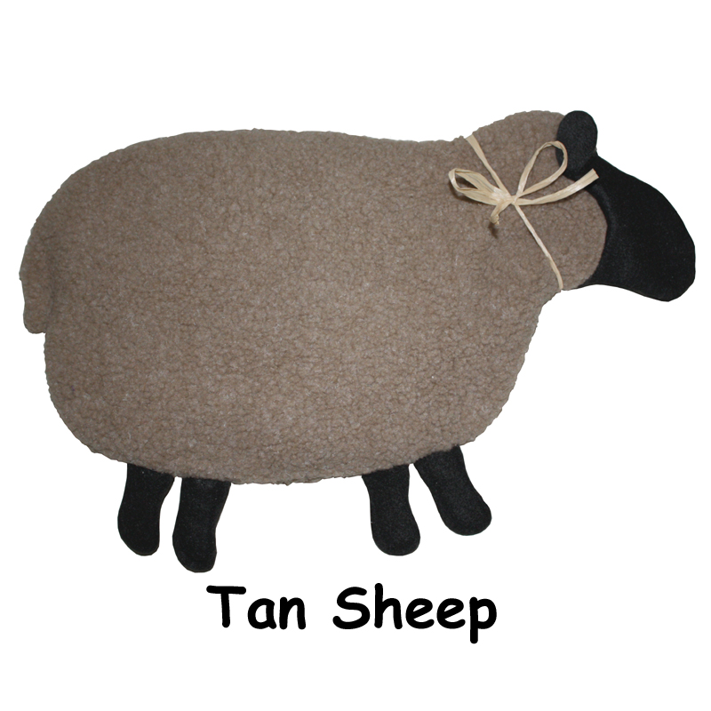 Tan sheep with black face & feet