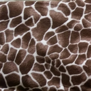 Giraffe Print Plush Fabirc