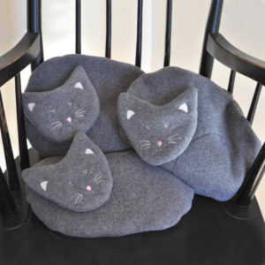 grey cat warming pads
