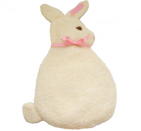 white bunny bed warmer