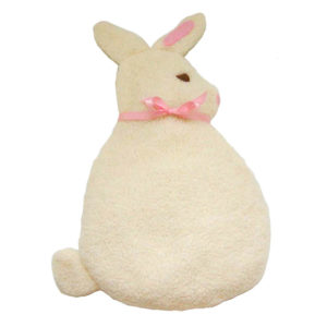 white bunny bed warmer