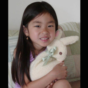 white bunny reuseable heating pad for kids
