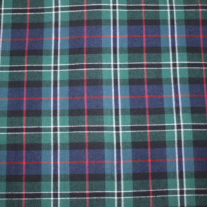 Blue, green, teal, red, & black plaid flannel