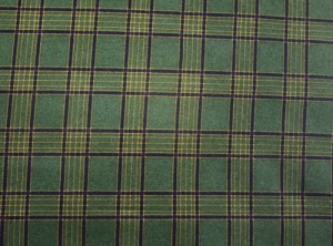 Flannel for xl Back Warmer in Army green and Navy blue plaid