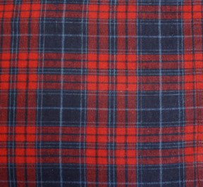 Cranberry Navy Blue Plaid Flannel