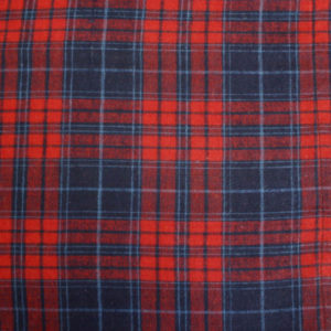 Cranberry Navy Blue Plaid Flannel