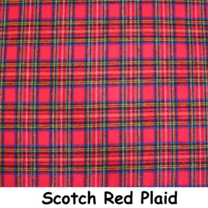 Small Scotch red plaid with blue, black yellow, & white