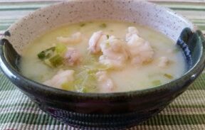 Monkfish Stew, ready to eat in a bowl