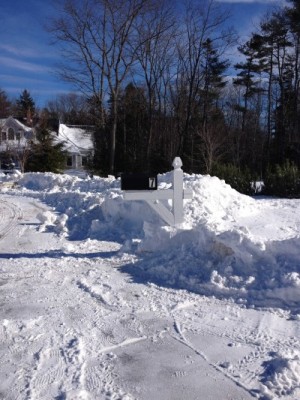 Snowbank in Maine 