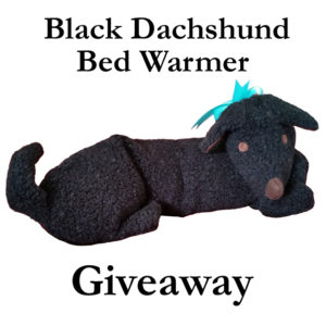 Black Dachshund Bed Warmer Giveaway
